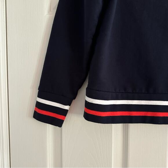 Banana Republic Crewneck Sweatshirt.Red White Blue Preppy Top XS Stripes Coastal - Picture 4 of 12